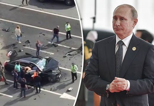 Frontális karambolban rommá tört Putyin autója – videó!