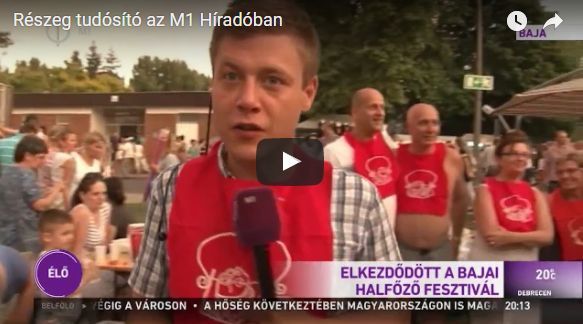 Nagyon zsena! Részegen jelentkezett be az M1 tudósítója a Bajai Halfőző Fesztiválról (videó)