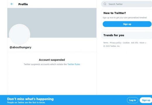 Letiltotta a magyar kormány hivatalos fiókját a Twitter!