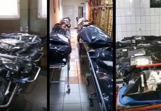 Fekete zsákokba helyezett holttestek a kórházak folyosóin