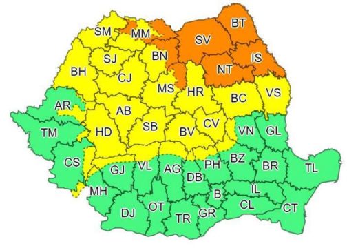 Másodfokú készültség hóvihar miatt 7 megyében