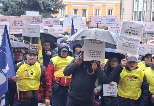 A legnagyobb romániai műtrágyagyár bezárása ellen tüntettek Marosvásárhelyen