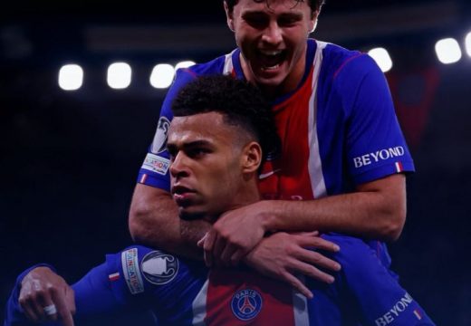Désiré Doué góljával vezet a PSG a Barcelona ellen