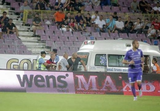 Szívstop, kis híján tragédia a temesvári futballmeccsen