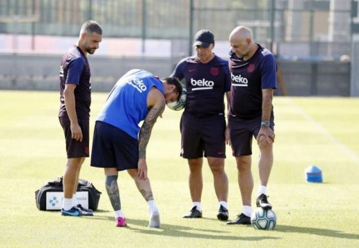 Messi edzett, sérülése nem súlyos